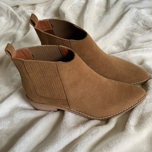 Brand new never worn camel color booties